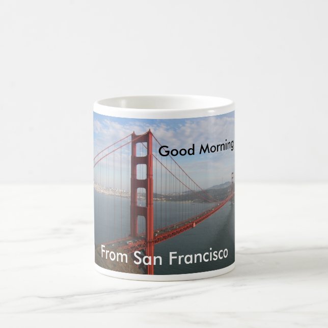 Bra morgon från San Francisco Kaffemugg (Center)