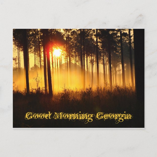Bra Morgon Georgia Vykort (Framsida)