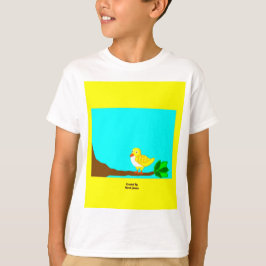 Bra Morgon Gult Bird Boys White Basic T Shirt