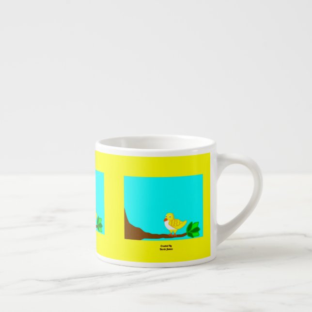 Bra Morgon Gult Bird Espresso Mugg Espressomugg (Höger)