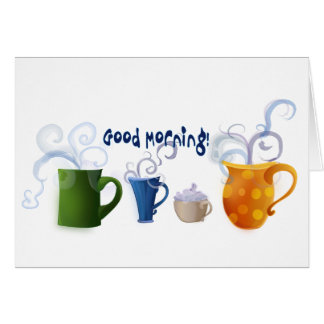 Bra morgon! hälsningskort