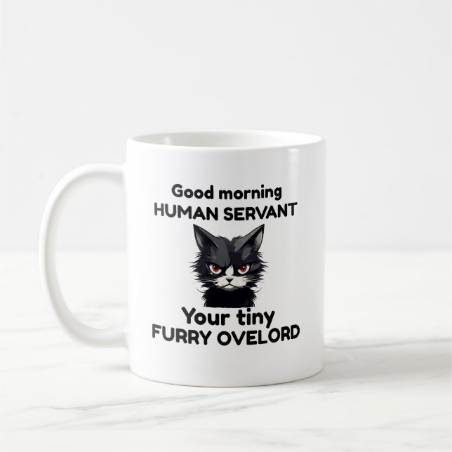 Bra Morgon Human Service Ditt lilla Hårig överlor Kaffemugg (Vänster)