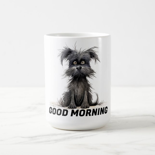 Bra Morgon Hund Kaffemugg (Center)