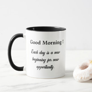 Bra morgon inspirerande mugg
