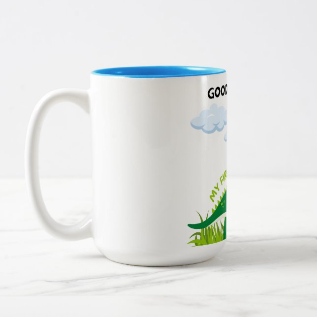 Bra morgon Kaffe Mugg - Stat Din Höger (Vänster)