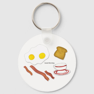Bra morgon Keychain Nyckelring