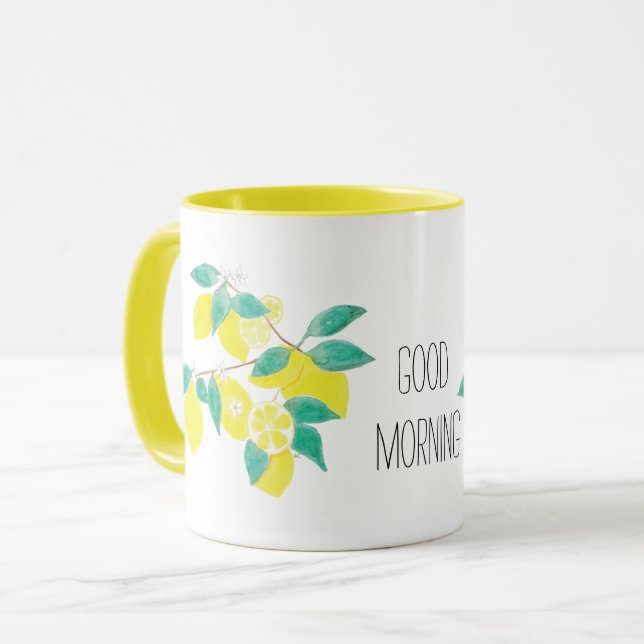 Bra Morgon Lemon Mugg (Framsida vänster)