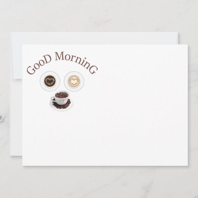 Bra morgon med kaffe (Framsida)