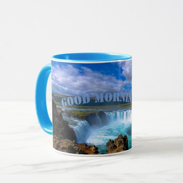 Bra morgon Naturlig formgivning kaffe koppar (Framsida vänster)