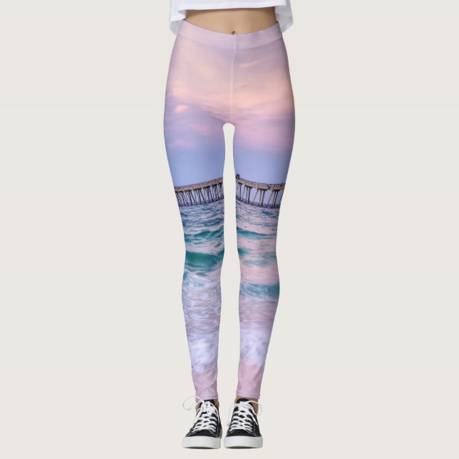Bra Morgon Navarre Beach Pier Leggings (Framsida)