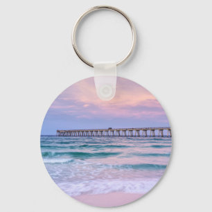 Bra Morgon Navarre Beach Pier Nyckelring