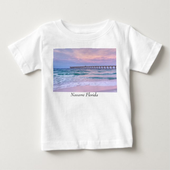 Bra Morgon Navarre Beach Pier T Shirt (Framsida)