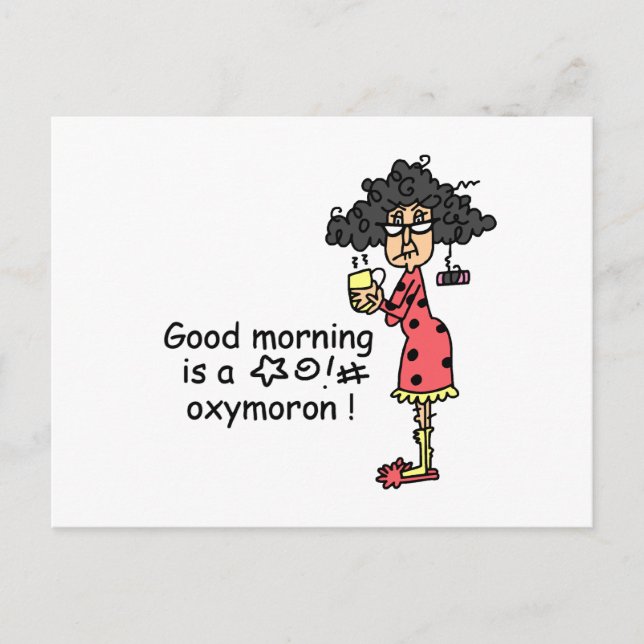 Bra Morgon Oxymoron Vykort (Framsida)