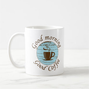 Bra morgon, roliga kaffetopporteringar kaffemugg