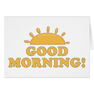 Bra Morgon Sol Hälsningskort
