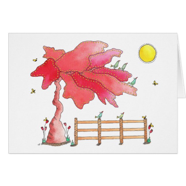 Bra Morgon Sol, Tom Hälsningskort (Framsidan Horizontal)