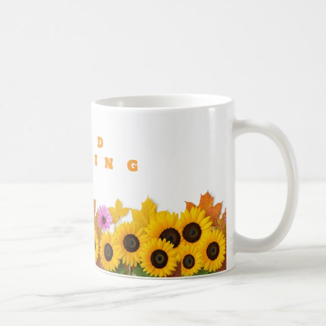 Bra Morgon Solros Ceramic Mugg - Bright Start (Höger)