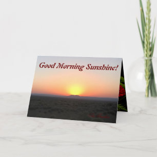 Bra morgon solsken kort