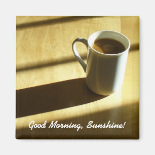 Bra morgon solsken magnet