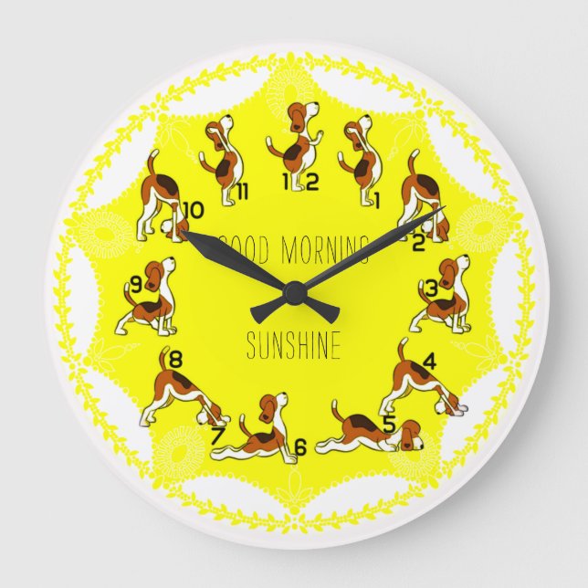 Bra morgon solsken stor klocka (Framsida)