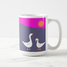 Bra morgon solsken! Två perspektiv Kaffemugg