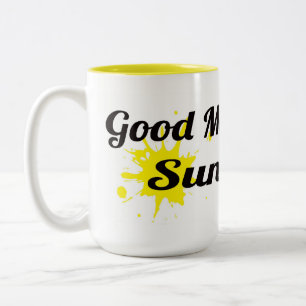 Bra morgon solsken Två-Tonad mugg