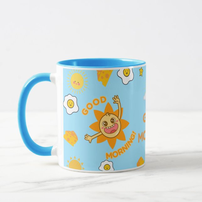 Bra-morgon-sött kaffe mugg (Vänster)