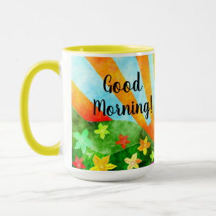 Bra Morgon Sunshine and Flowers Cheerful Mugg