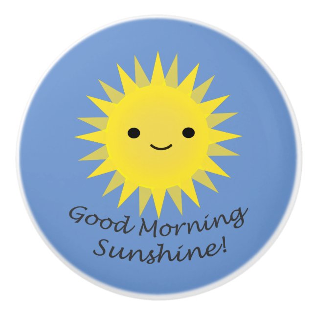 Bra Morgon Sunshine Cute Kawaii Sol Knopp (Framsidan)