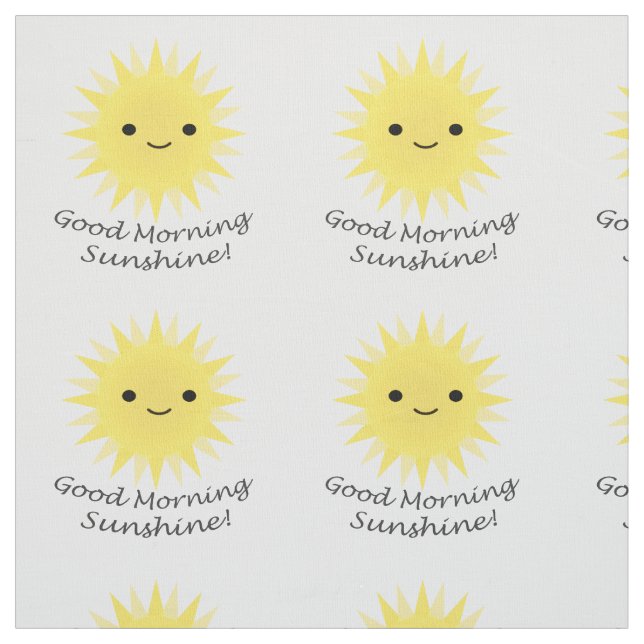 Bra Morgon Sunshine Cute Kawaii Sol Tyg (Provkarta)