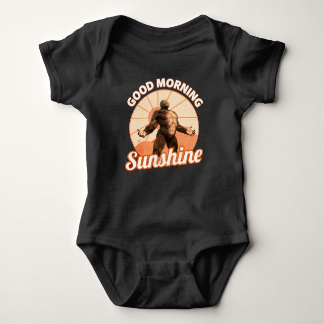 Bra Morgon Sunshine Funny Bigfoot T Shirt (Framsida)