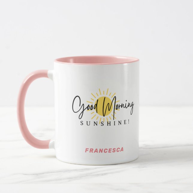 Bra Morgon Sunshine Gult Peach Black Mugg (Vänster)