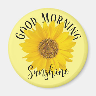 Bra Morgon Sunshine Gult Solros Magnet