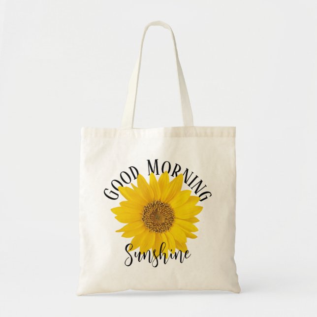 Bra Morgon Sunshine Gult Solros Tygkasse (Framsidan)