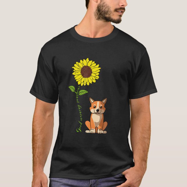Bra Morgon Sunshine Kärlek Min Fransk Bulldog Hund T Shirt (Framsida)