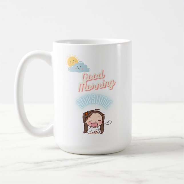 Bra Morgon Sunshine Kawai Girly Mugg (Vänster)