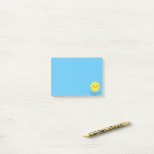Bra Morgon Sunshine Kawaii Sol Post-it Block