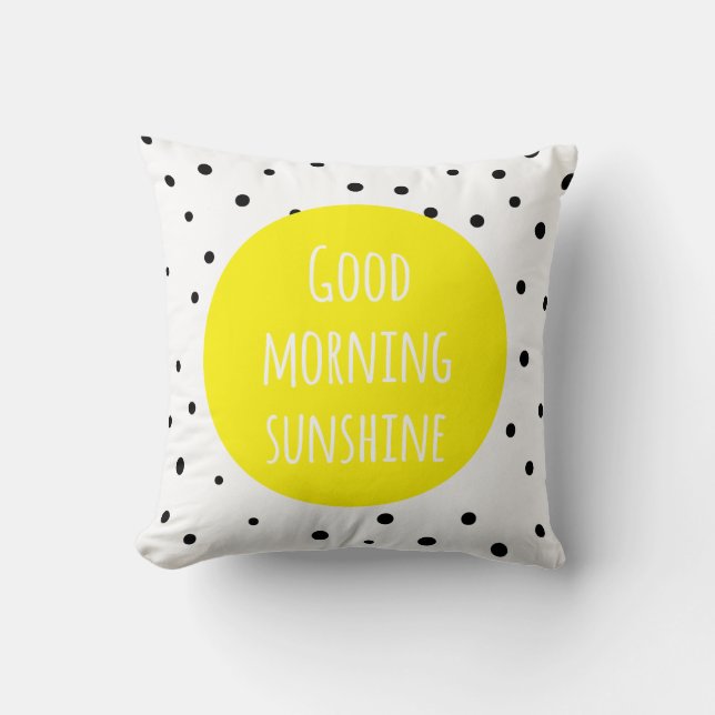 Bra Morgon Sunshine | Polka dots Pillow Kudde (Framsida)
