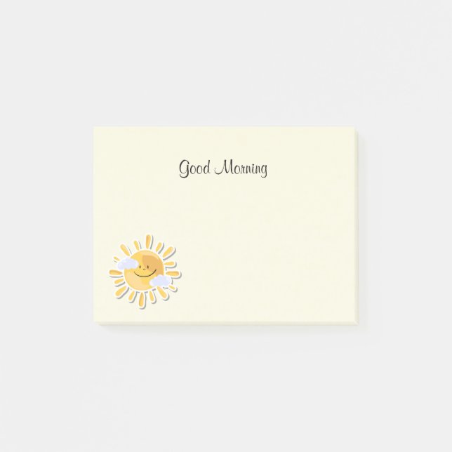 Bra Morgon Sunshine Post-it Block (Framsida)