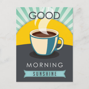 Bra Morgon Sunshine Vykort