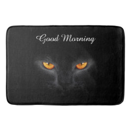 Bra morgon svart kattbad badrumsmatta
