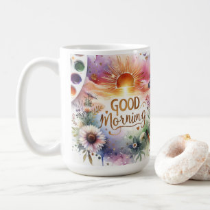 bra morgon vatten färg art Classic Mugg. Kaffemugg