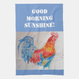 Bra Morgon Watercolor Red Tupp Kitchen Towel Kökshandduk