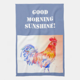 Bra Morgon Watercolor Red Tupp Kitchen Towel Kökshandduk