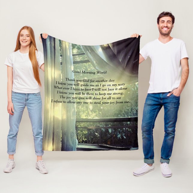 Bra Morgon World Fleecefilt (På plats)