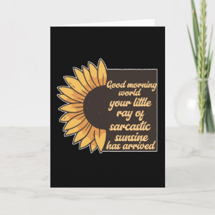 Bra Morgon World - Sarkastic Kort