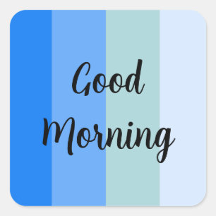 Bra Morgonblåstripe Beverage Coaster Fyrkantigt Klistermärke