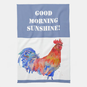 Bra Morgondagens vattenfärgstorn Red Tupp Kökshandduk