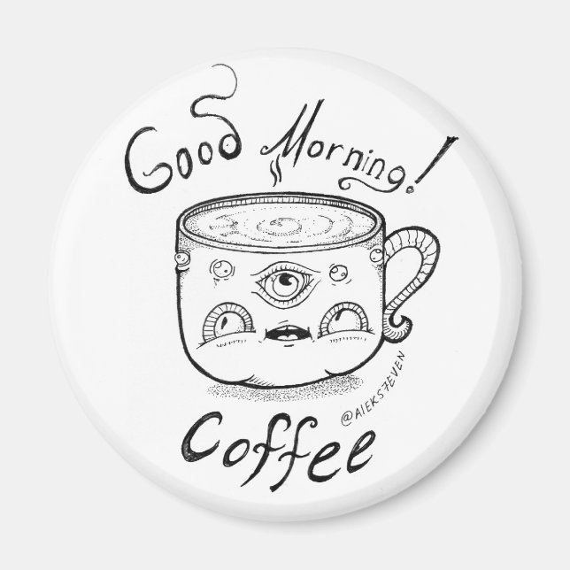 Bra Morgonkaffe 2 magnet (Framsidan)