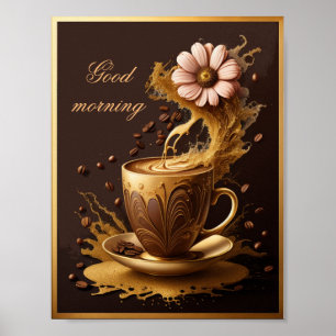 Bra morgonkaffe Art Poster